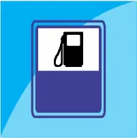 Fuel Station Sign - Informative Traffic Sign in Pakistan