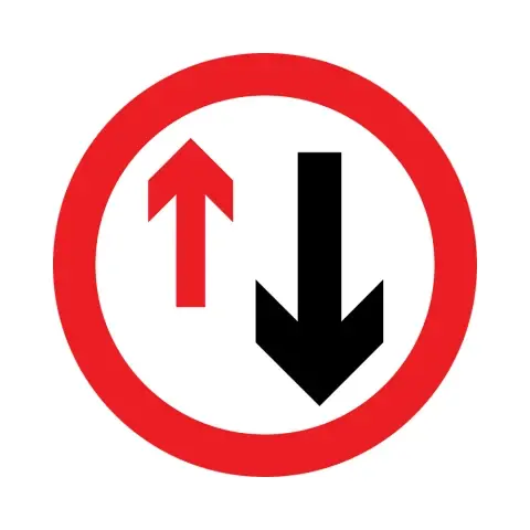 ترجیحی سڑک - Regulatory Signs Traffic Sign in Pakistan