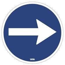 لازمی سمت (دائیں) - Regulatory Signs Traffic Sign in Pakistan