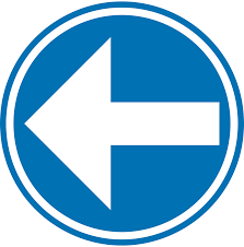لازمی سمت (بائیں) - Regulatory Signs Traffic Sign in Pakistan