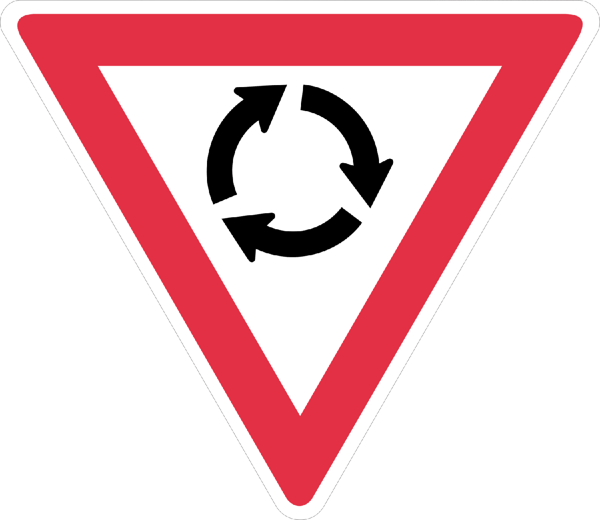 راؤنڈ اباؤٹ - Warning Signs Traffic Sign in Pakistan