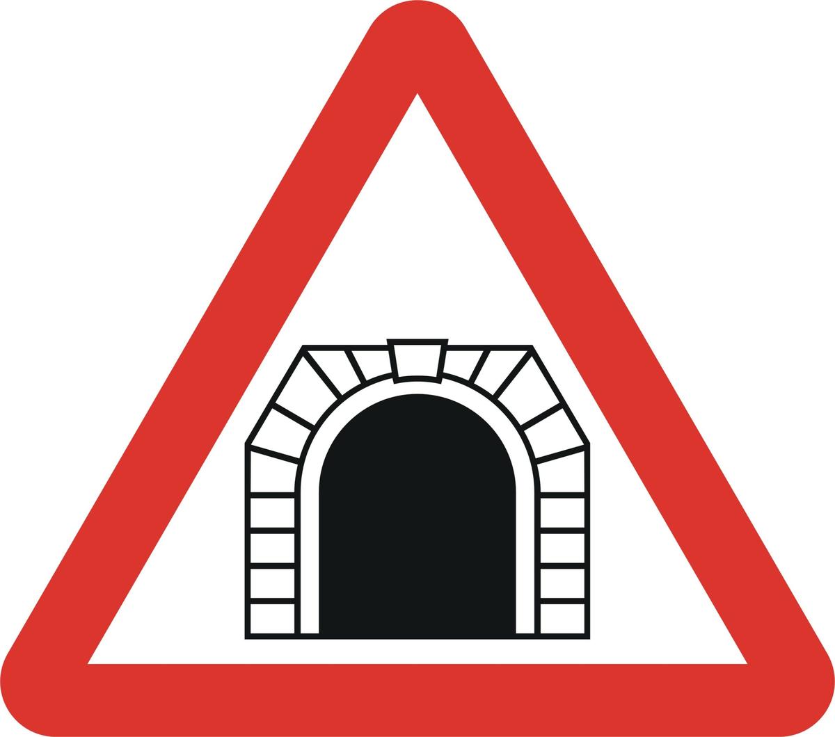 آگے سرنگ - Warning Signs Traffic Sign in Pakistan